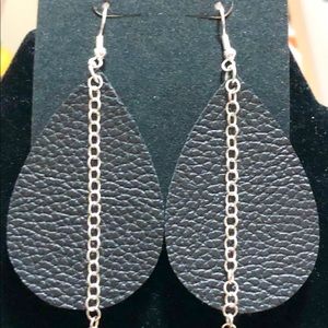 VEGAN LEATHER EARRINGS